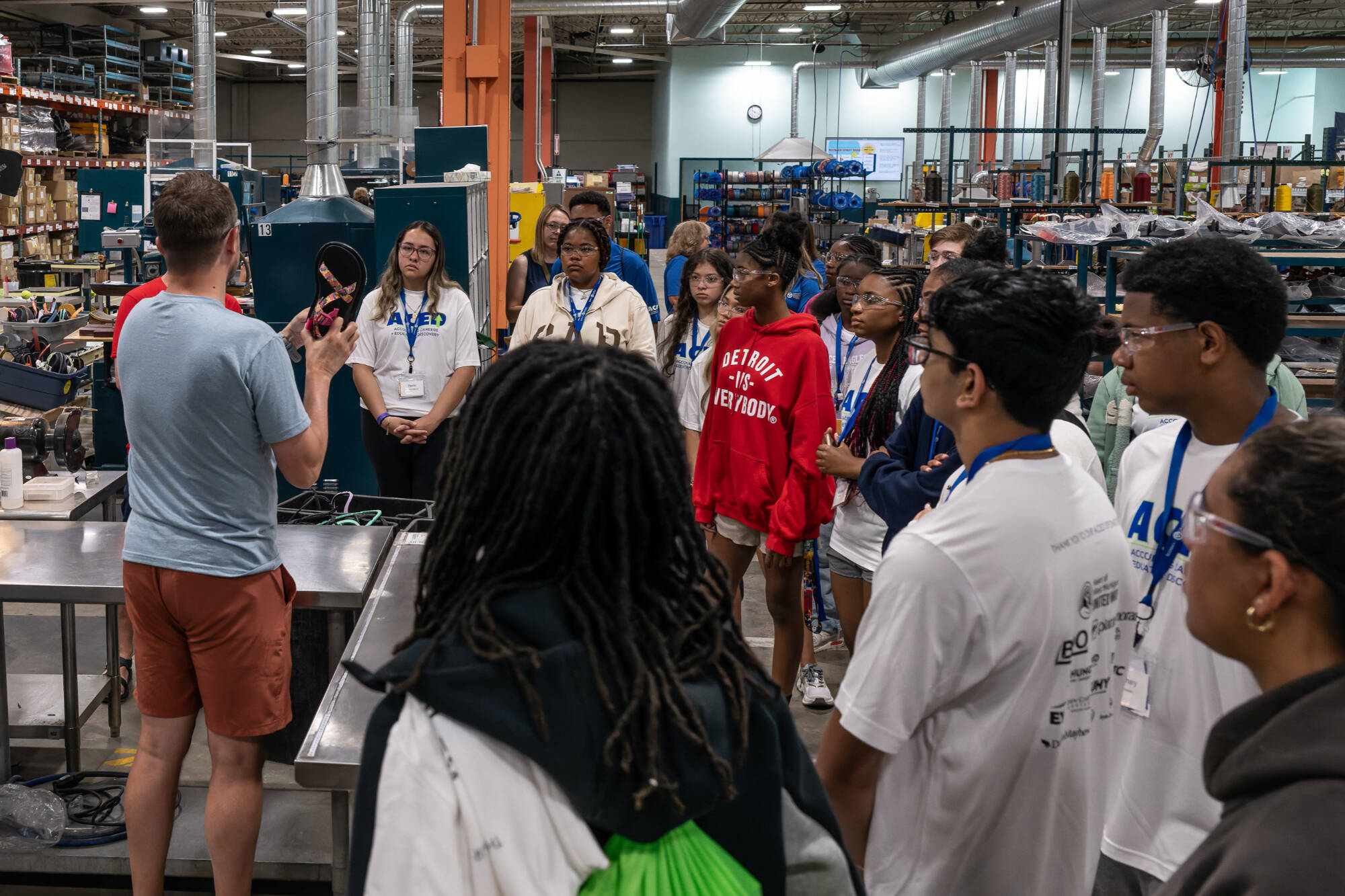 ACED Camp Students at Chico Factory